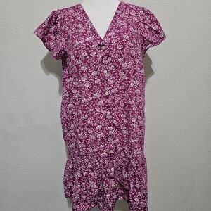 LOFT Pink Floral Dress